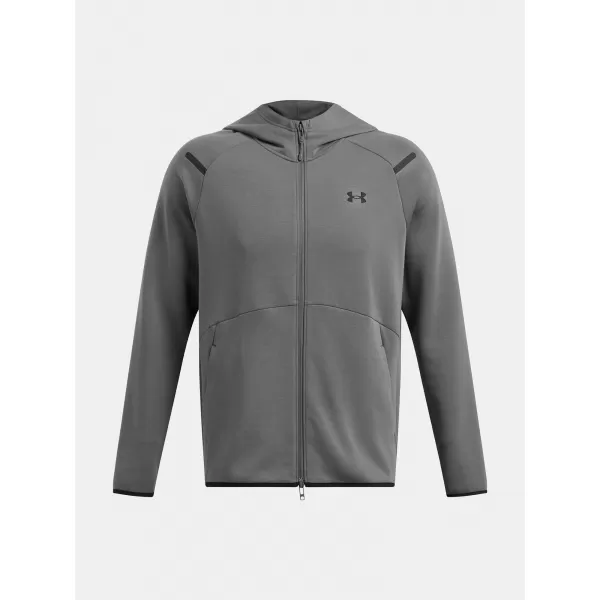  Moški pulover UNDER ARMOUR UNSTOPPABLE FLC FZ HD EU 1389352-025 SIVA 