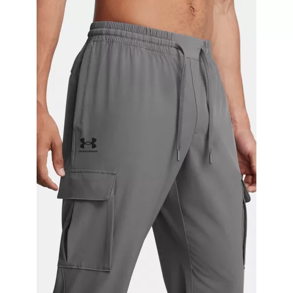  Moške športne hlače UNDER ARMOUR VIBE WOVEN CARGO PANTS 1386558-025 SIVA 