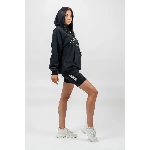  Oversize jopica s kapuco GYM RAT 256 BLACK Nebbia 