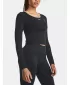 Ženska majica s kratkimi rokavi UNDER ARMOUR TRAIN SEAMLESS LS 1379150-001 ČRNA