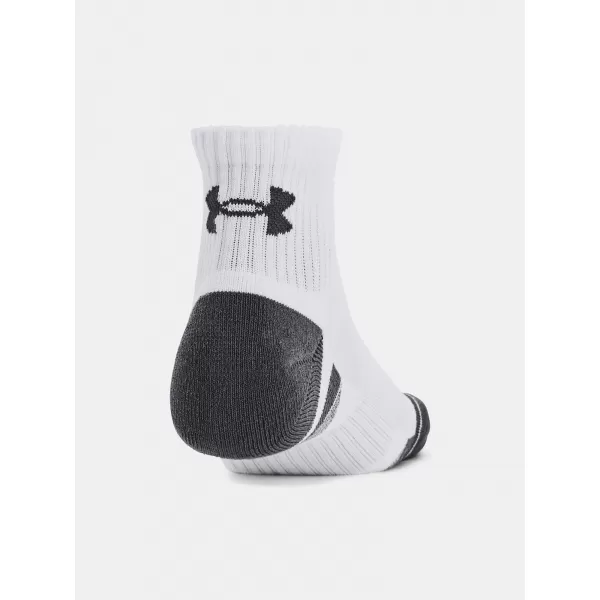  Nogavice UNDER ARMOUR PERFORMANCE COTTON 3P QTR 1379528-100 BELA 