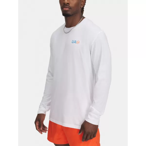 Moška majica s kratkimi rokavi UNDER ARMOUR M WORKWEAR LOGO LS 1390167-100 BELA 