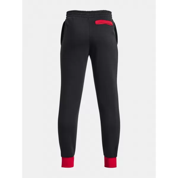  Fantovske trenirke UNDER ARMOUR RIVAL FLEECE SCRIPT JGRS 1379789-001 ČRNA 
