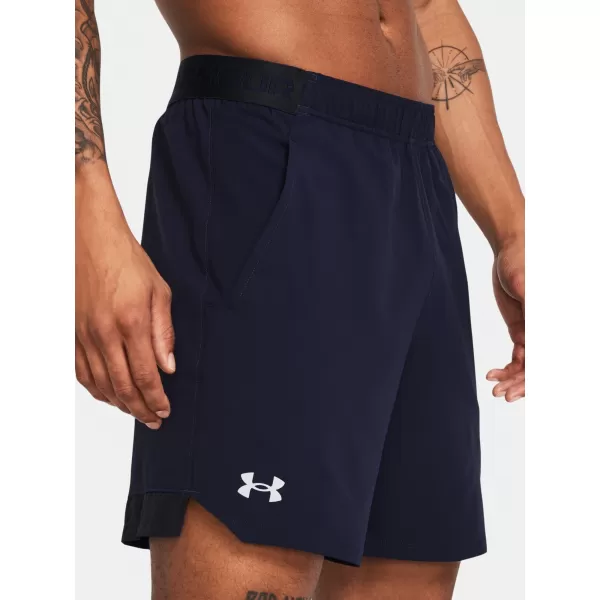  Moške kratke hlače UNDER ARMOUR VANISH WOVEN 6IN SHORTS 1373718-410 MODRA 