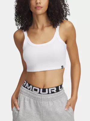 Ženski brezrokavnik UNDER ARMOUR RIVAL RIB BABY TANK 6000265-100 BELA