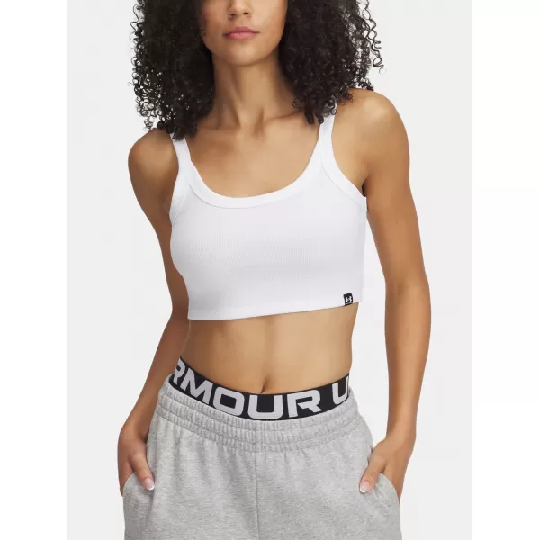  Ženski brezrokavnik UNDER ARMOUR RIVAL RIB BABY TANK 6000265-100 BELA 