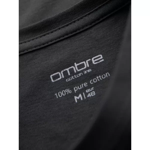  Srajca OMBRE OM-TSBS-0236 GRAFIT 