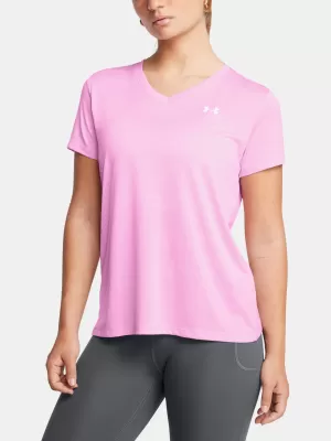 Ženska majica s kratkimi rokavi UNDER ARMOUR TECH SSV- TWIST 1384227-672 ROZA