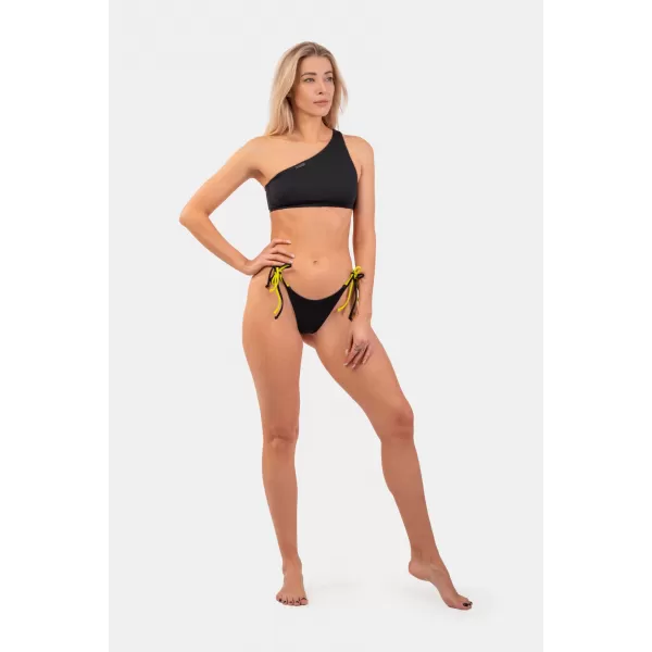  Neon Bikini kopalke - spodnji del na zavezovanje 452 ČRNE Nebbia 