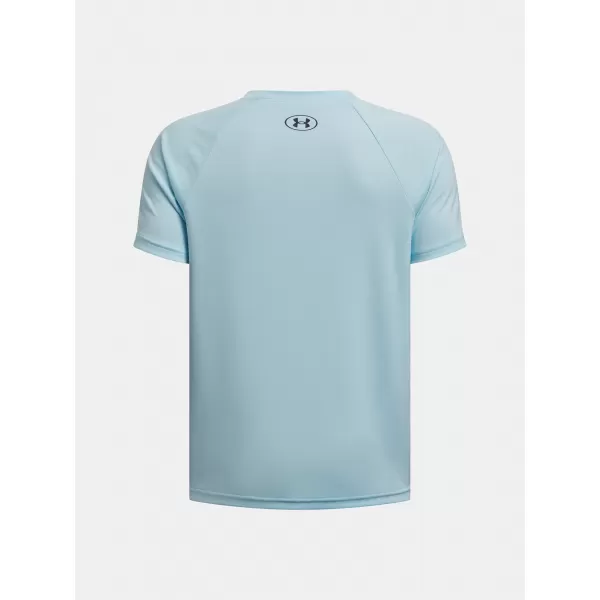  Fantovska majica s kratkimi rokavi UNDER ARMOUR TECH SPLIT WORDMARK SS 1383010-494 MODRA 