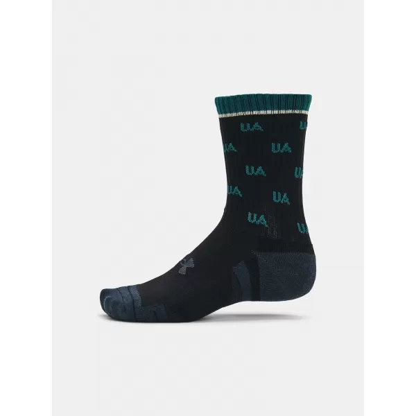  Nogavice UNDER ARMOUR PERF COTTON NOV MID (2 PÁRY) 1379534-002 ČRNA 