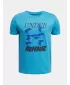 Fantovska majica s kratkimi rokavi UNDER ARMOUR B SPLIT BIG LOGO SS 1390003-452 MODRA