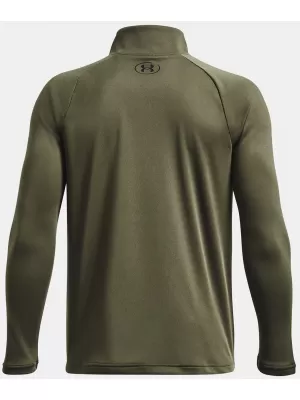 Fantovska majica s kratkimi rokavi UNDER ARMOUR TECH 2.0 1/2 ZIP 1363286-390 ZELENA