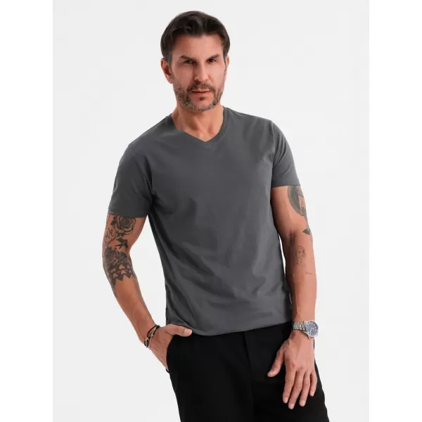  Srajca OMBRE OM-TSBS-0237 GRAFIT 