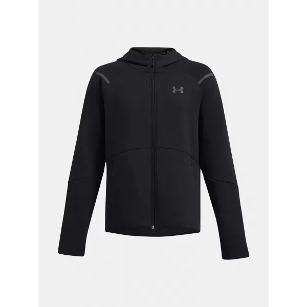 Fantovski pulover UNDER ARMOUR B UNSTOPPABLE FLC FZ 1386687-001 ČRNA 