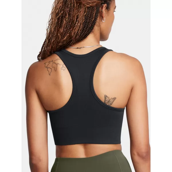  Ženski nedrček UNDER ARMOUR VANISH SEAMLESS MID BRA 1384419-001 ČRNA 