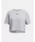 Dekliška majica s kratkimi rokavi UNDER ARMOUR RIVAL SS 1389755-011 SIVA