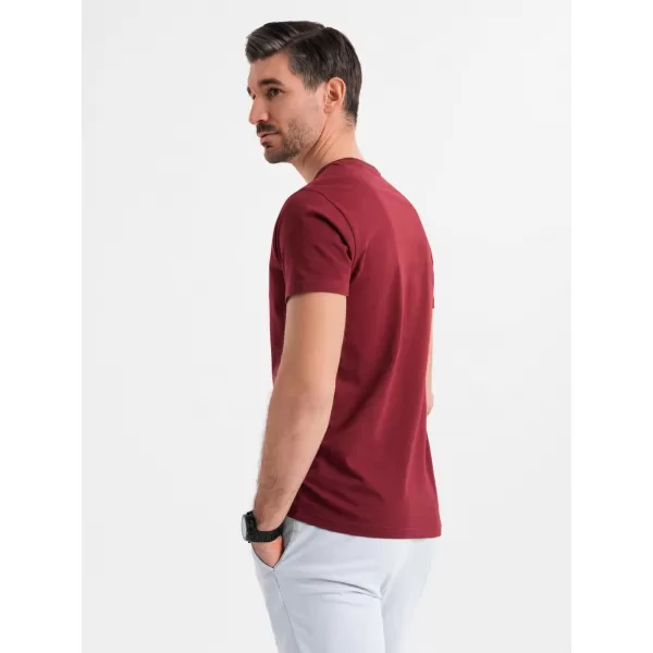  Srajca OMBRE OM-TSBS-0237 MAROON 