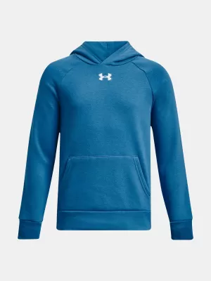 Fantovski pulover UNDER ARMOUR RIVAL FLEECE HOODIE 1379792-466 MODRA