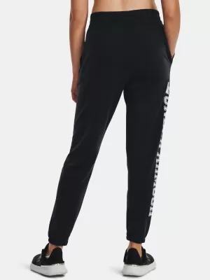 Ženske trenirke UNDER ARMOUR RIVAL TERRY GRAPHIC JOGR 1379437-001 ČRNA