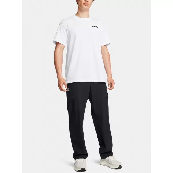  Moške športne hlače UNDER ARMOUR VIBE WOVEN CARGO PANTS 1386558-001 ČRNA 