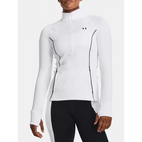  Ženska majica s kratkimi rokavi UNDER ARMOUR TRAIN CW 1/2 ZIP 1379886-100 BELA 