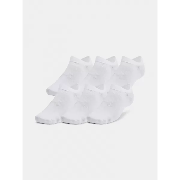  Nogavice UNDER ARMOUR UA ESSENTIAL NO SHOW 6PK BELA 