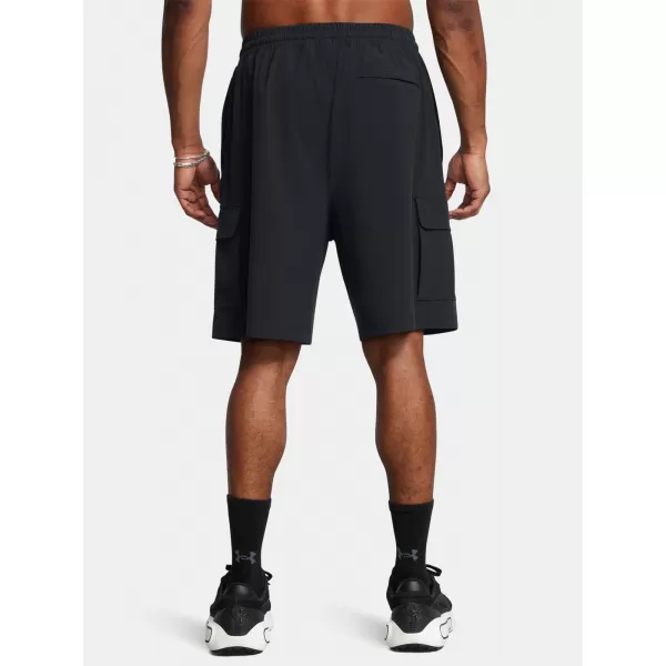  Moške kratke hlače UNDER ARMOUR VIBE WOVEN CARGO SHORT 1386560-001 ČRNA 