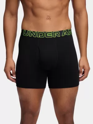 Moške boksarice UNDER ARMOUR M PERF COTTON 6IN (3KS) 1383889-004 ČRNA