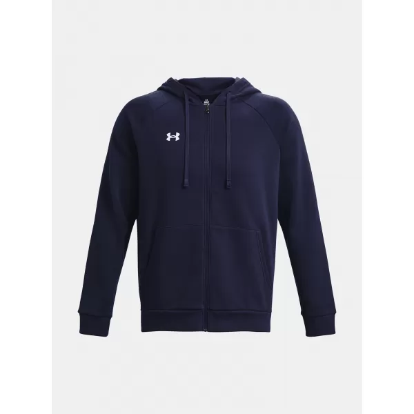  Moški pulover UNDER ARMOUR RIVAL FLEECE FZ HOODIE 1379767-410 MODRA 