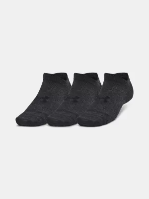 Nogavice UNDER ARMOUR ESSENTIAL NO SHOW (3 PÁRY) 1382623-001 ČRNA