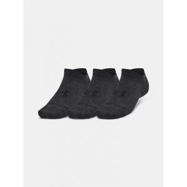  Nogavice UNDER ARMOUR ESSENTIAL NO SHOW (3 PÁRY) 1382623-001 ČRNA 