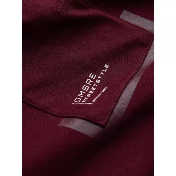  Srajca OMBRE OM-TSPT-0154 MAROON 