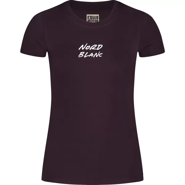  Ženska majica s kratkimi rokavi NORDBLANC FIN NBSLT8170 RJAVA 
