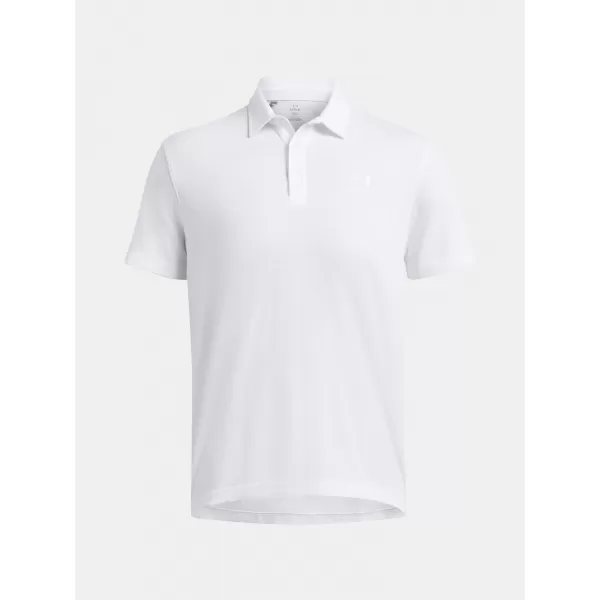  Moška majica s kratkimi rokavi UNDER ARMOUR ICON POLO 1386608-100 BELA 