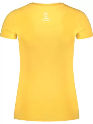 Ženska majica s kratkimi rokavi NORDBLANC COASTLINE NBSLT8168 JANTAR