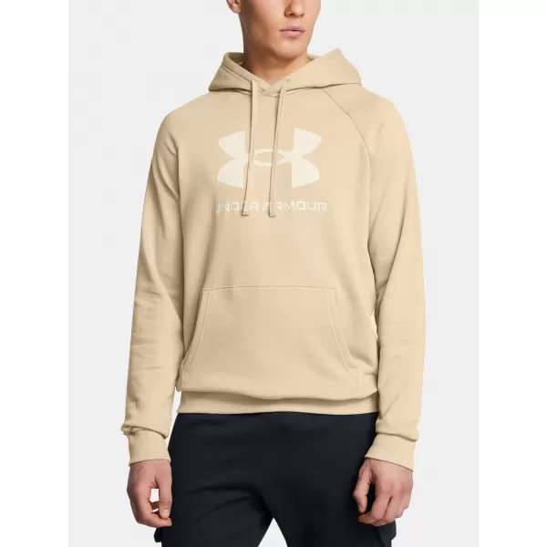  Moški pulover UNDER ARMOUR RIVAL FLEECE LOGO HD 1379758-299 RJAVA 