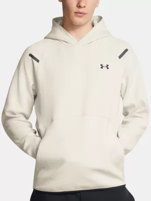 Moški pulover UNDER ARMOUR UNSTOPPABLE FLC HD EU 1389350-110 BELA