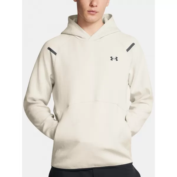  Moški pulover UNDER ARMOUR UNSTOPPABLE FLC HD EU 1389350-110 BELA 