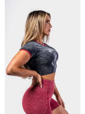 Sprana Crop-Top-Majica GOLDEN AGE 782 BLACK Nebbia
