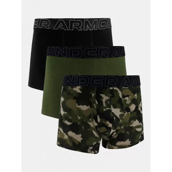  Moške boksarice UNDER ARMOUR M PERF COTTON NOV 3IN 1383892-391 ZELENA 