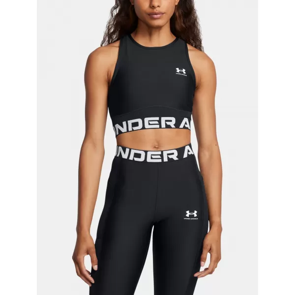  Ženski brezrokavnik UNDER ARMOUR HEATGEAR RIB TANK 1388694-001 ČRNA 