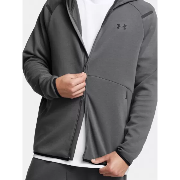  Moški pulover UNDER ARMOUR UNSTOPPABLE FLC FZ HD EU 1389352-025 SIVA 