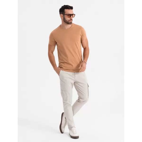  Srajca OMBRE OM-TSBS-0236 RJAVA 