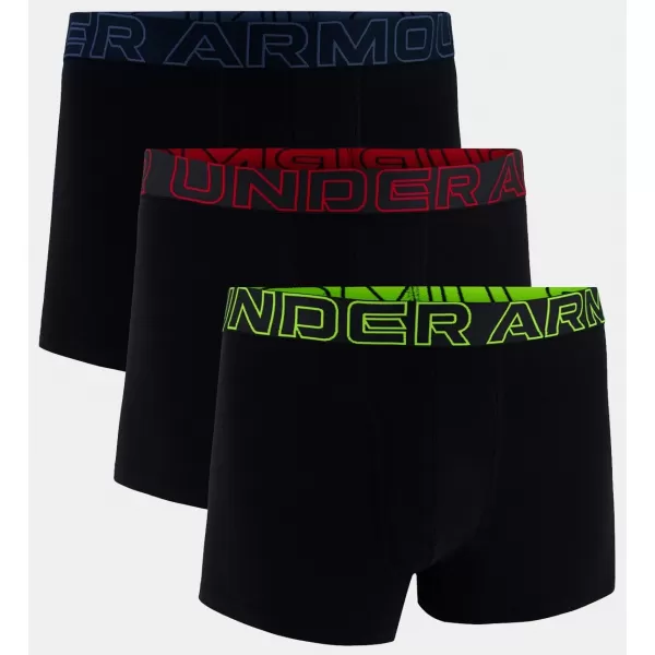  Moške boksarice UNDER ARMOUR M PERF COTTON 3IN (3KS) 1383891-004 ČRNA 