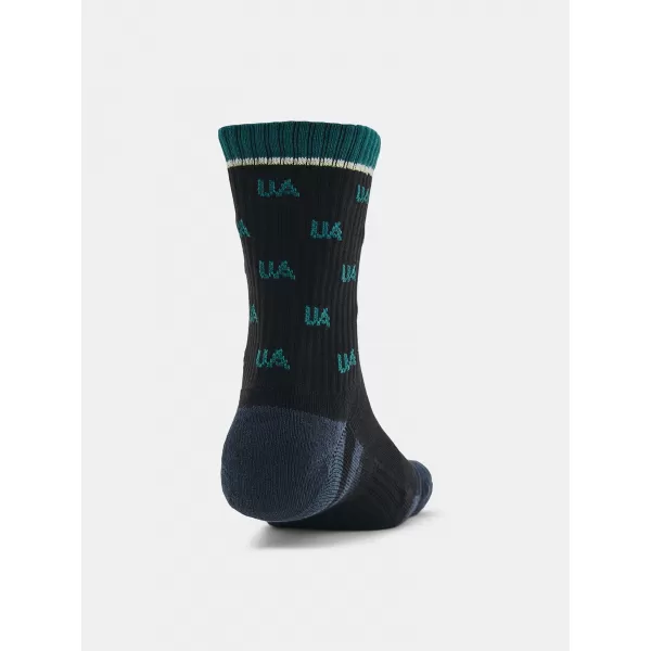  Nogavice UNDER ARMOUR PERF COTTON NOV MID (2 PÁRY) 1379534-002 ČRNA 