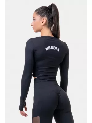 Sports HERO majica z dolgimi rokavi 585 BLACK Nebbia