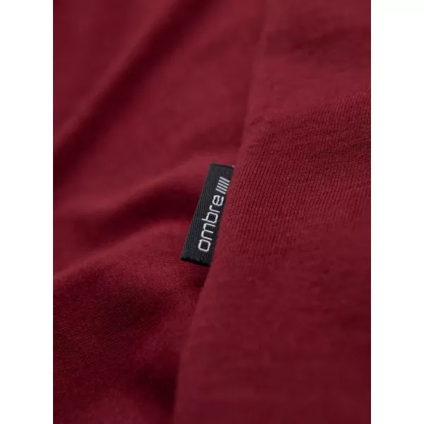  Srajca OMBRE OM-TSBS-0237 MAROON 