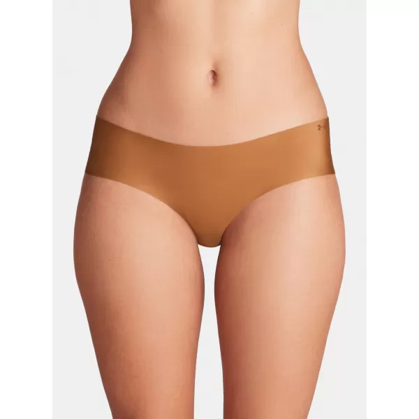  Ženske spodnjice UNDER ARMOUR PURE STRETCH NS HIP 1383895-600 RJAVA 