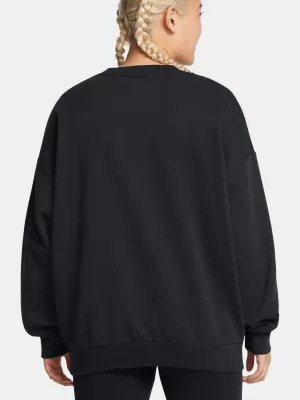 Ženski pulover UNDER ARMOUR RIVAL FLEECE OS CREW ČRNA